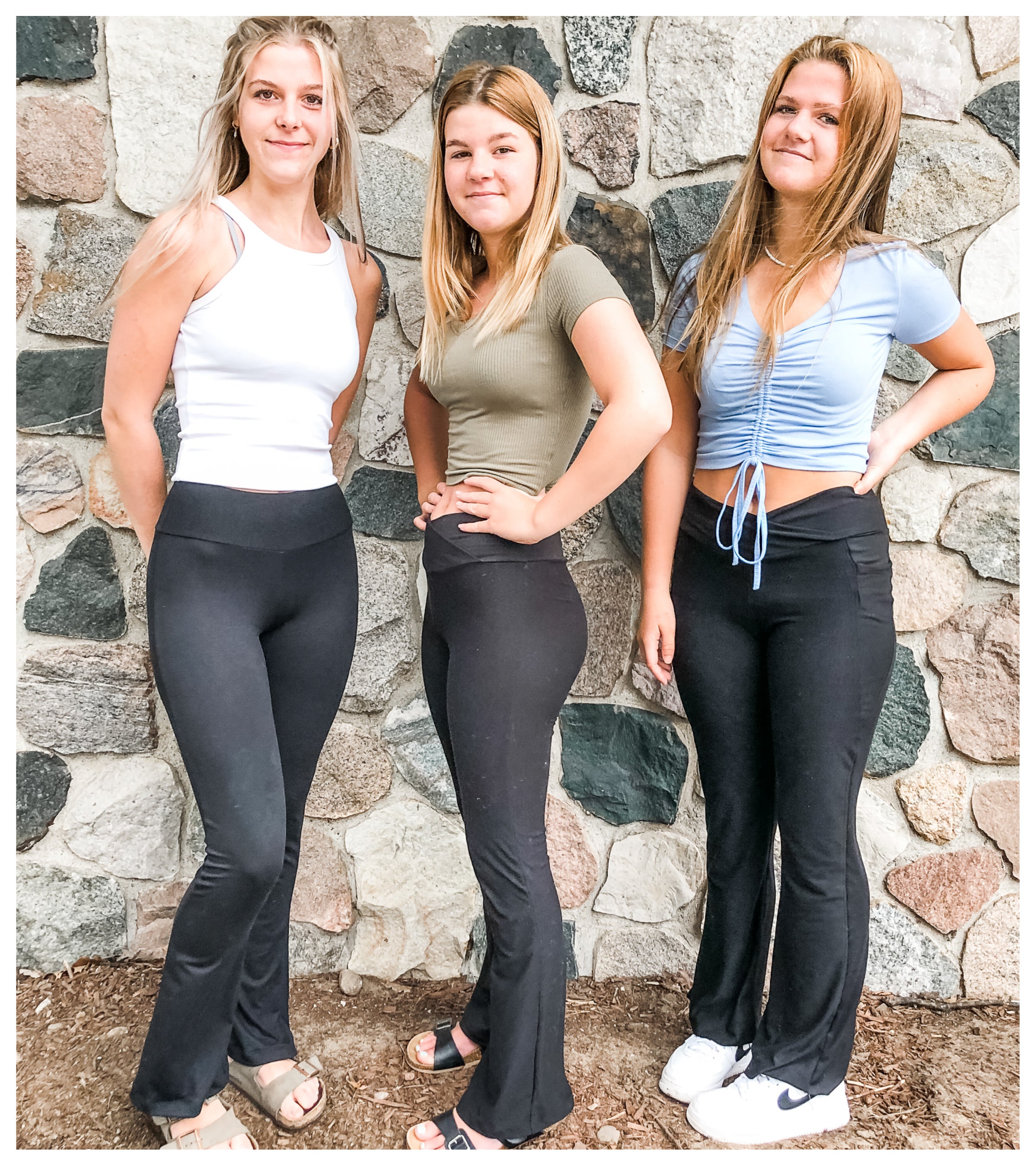 Women's Flared Leggings Peek-a-boo Paper Sewing Pattern – Little Legs ...