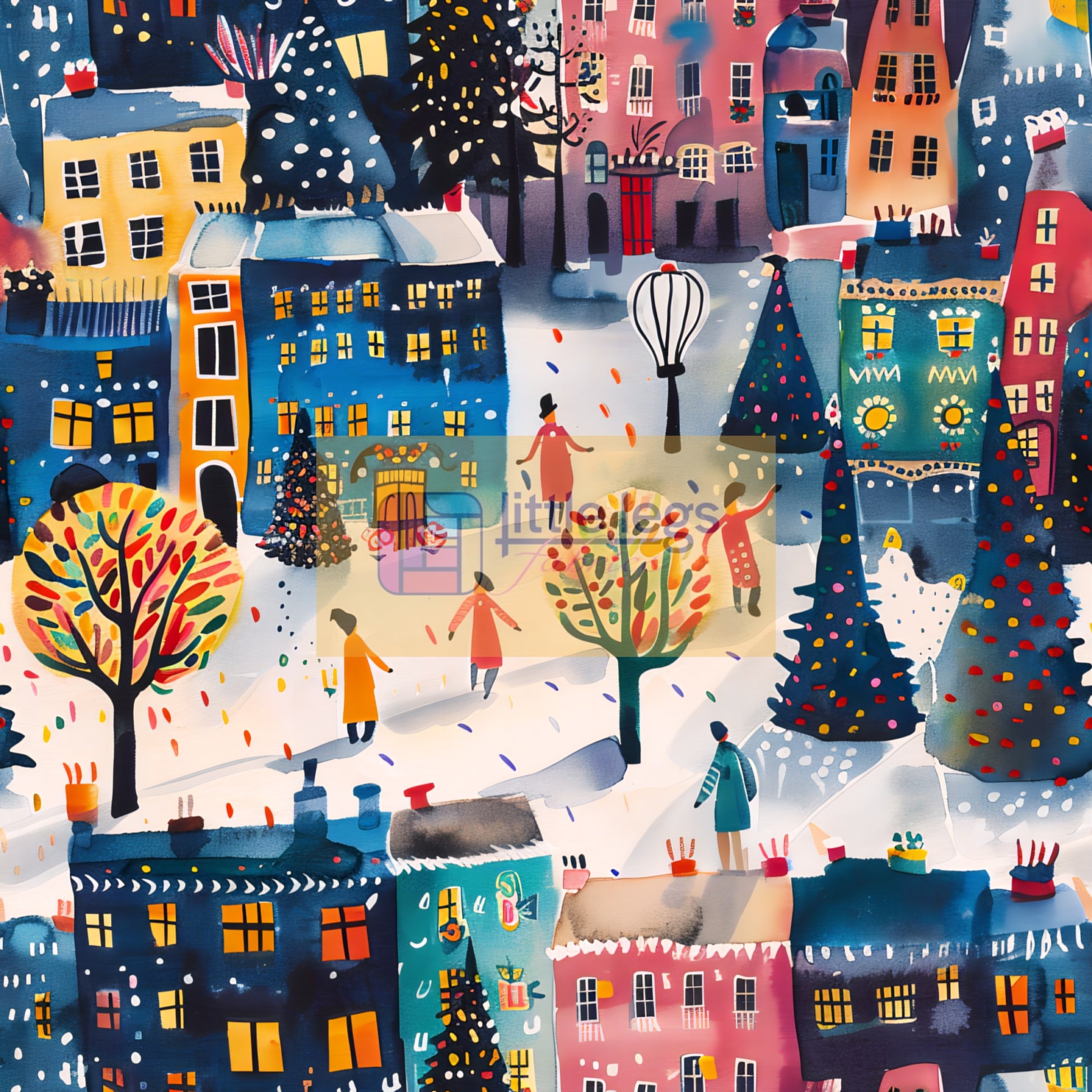 PRE ORDER The Village at Christmas French Terry - DUE IN STOCK END SEPTEMBER