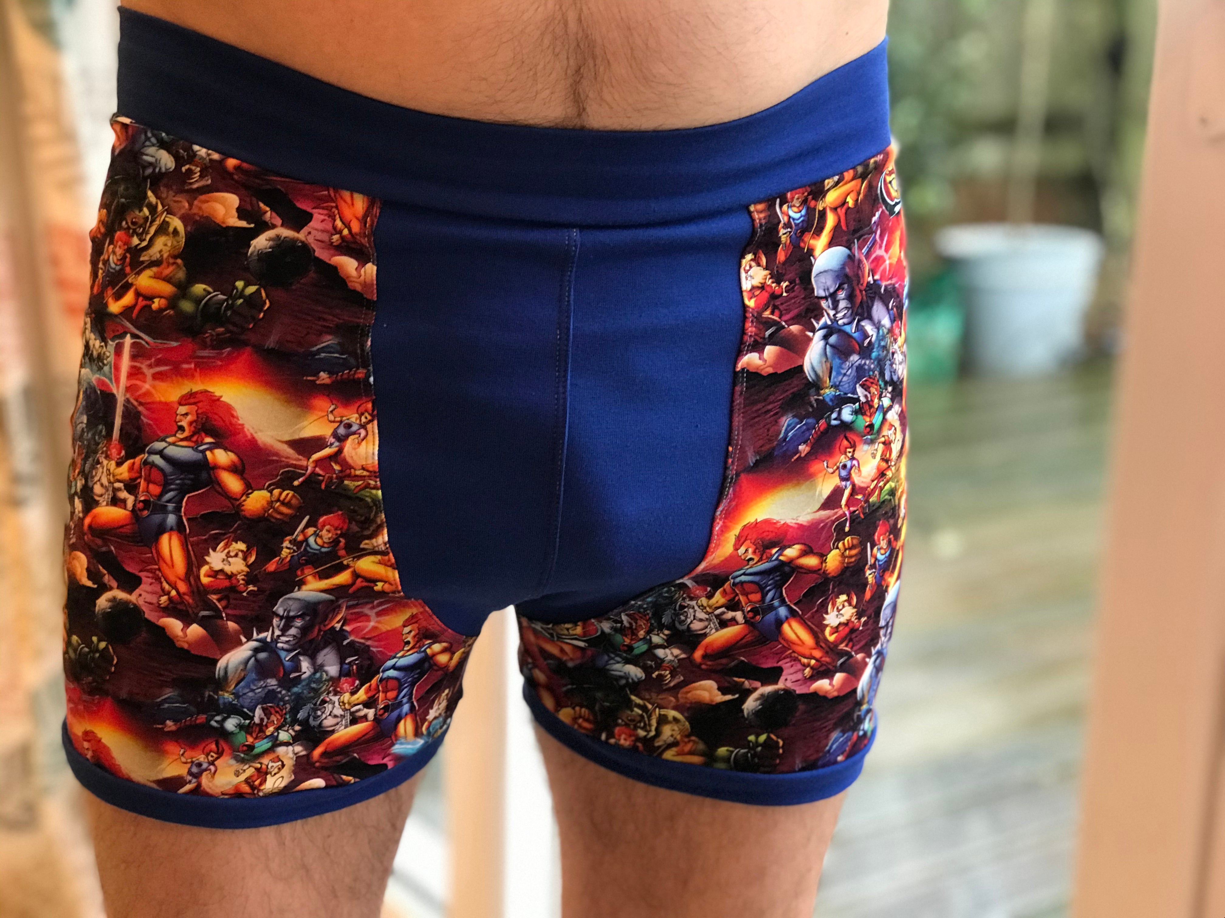 Superhero Boxer Adult Waves and Wilds Paper Pattern