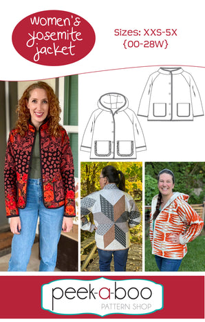 Women's Yosemite Jacket Peek-a-boo Paper Sewing Pattern