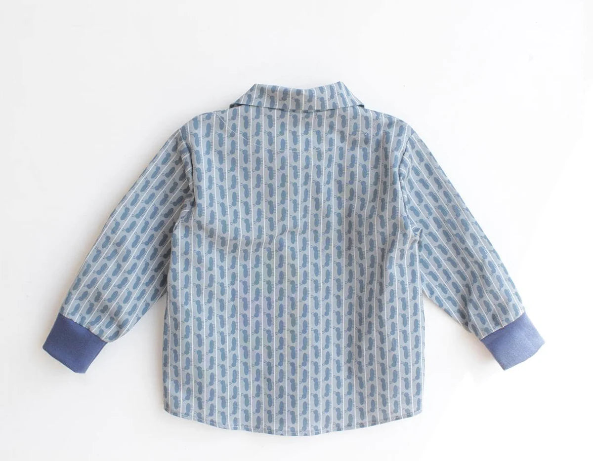 Ants in the Shirt Collared Shirt PUPERITA Children's Paper Sewing Pattern
