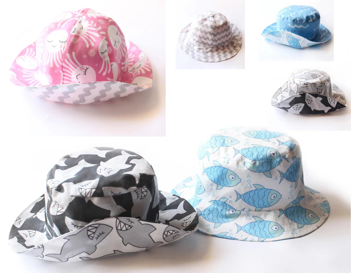 Shark Hattack PUPERITA Children's Paper Sewing Pattern
