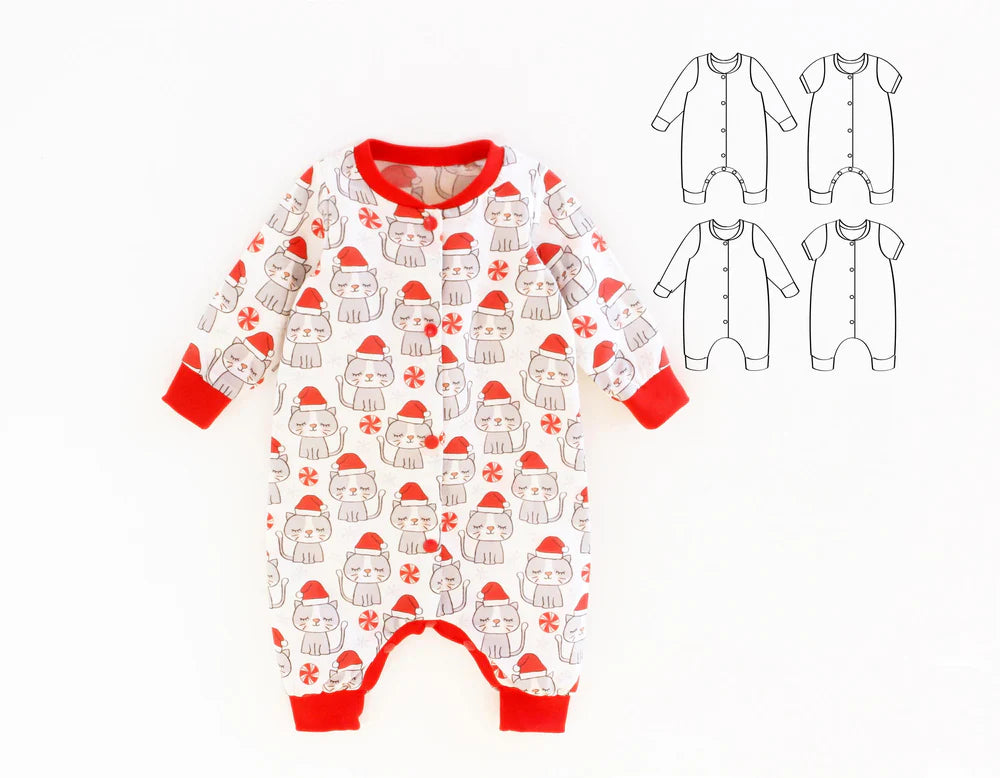 Catnap Romper PUPERITA Children's Paper Sewing Pattern
