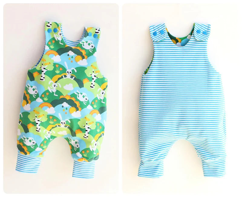 Jumpy Reversible Romper PUPERITA Children's Paper Sewing Pattern