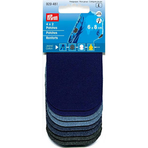 Prym Iron On Denim/Jeans Patches 6 x 8cm