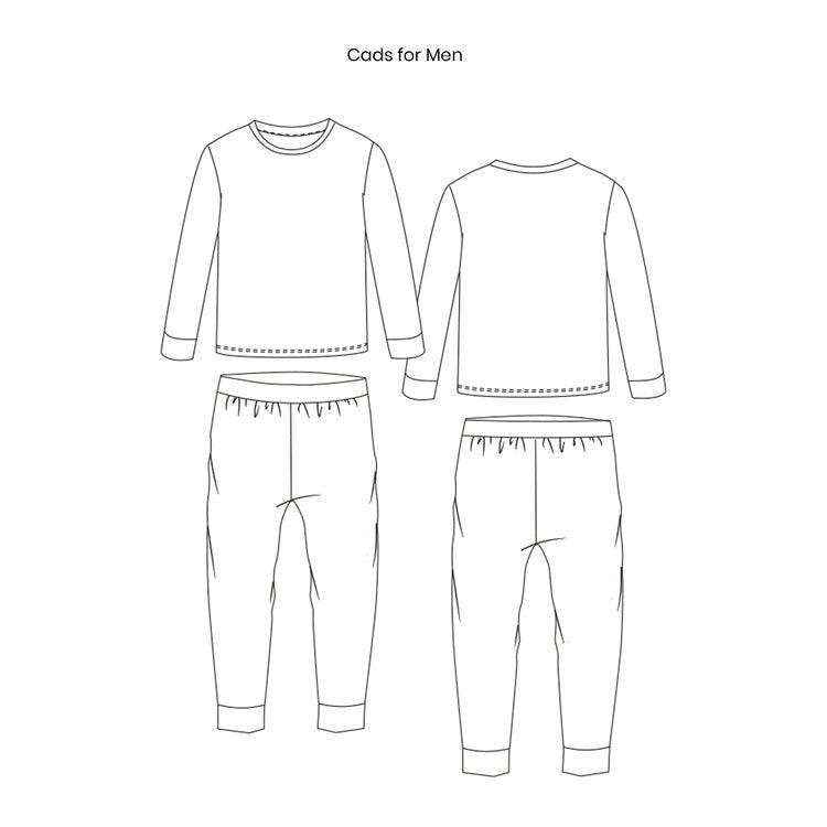 Family PJ's Pattern Paper Scissors Sewing Pattern - PDF and AO copy ...