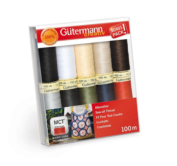 Gutermann Thread Set Basic Colours – Little Legs Fabrics