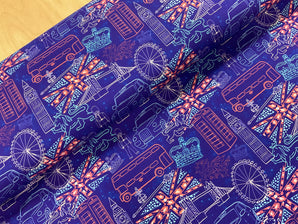 London Doodles Cotton Jersey
