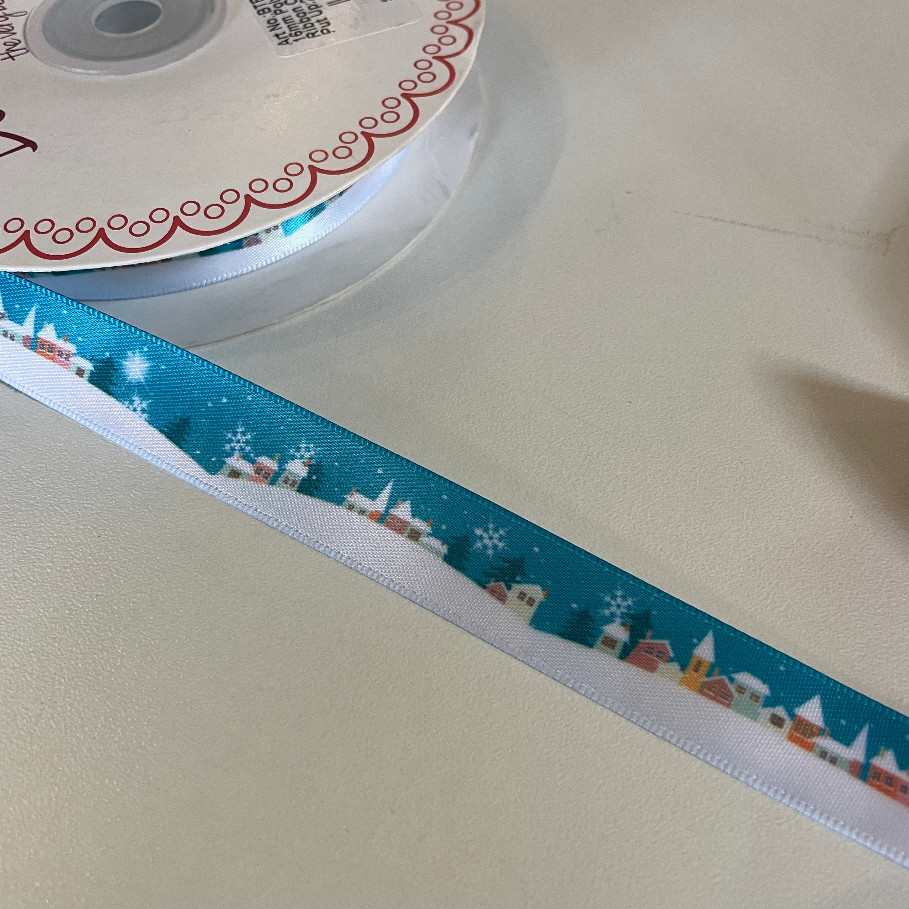 Cold Weather Ribbon 16mm Winter Scene Ribbon – Little Legs Fabrics