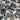 Sale Navy leaves on White Cotton Stretch