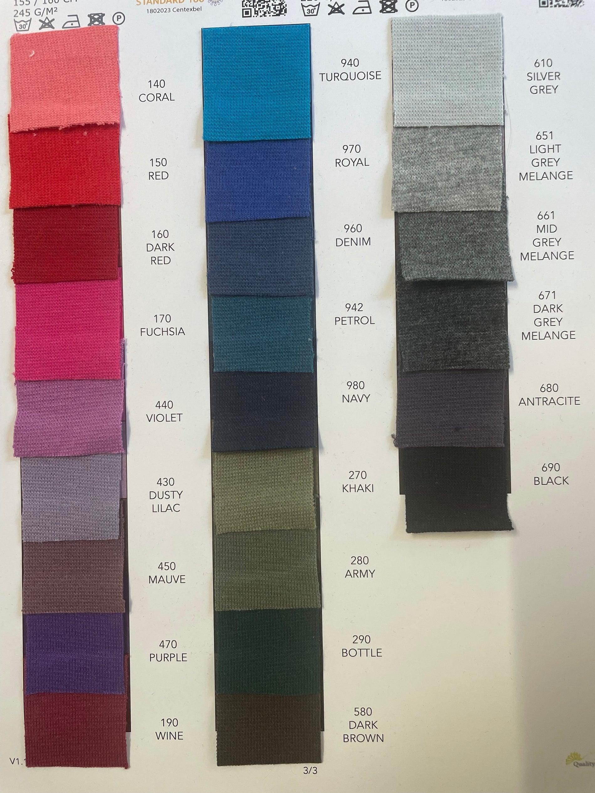 Terry Looped French Terry Looped Back Solids – Little Legs Fabrics