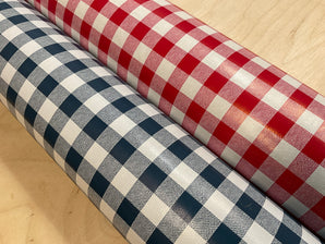 15mm Gingham PVC Vinyl Oil cloth
