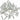 Silver 20mm x 3.7mm Metal Aglets