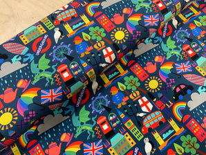 PRE ORDER - London adventures Cotton Jersey - DUE MID OCTOBER